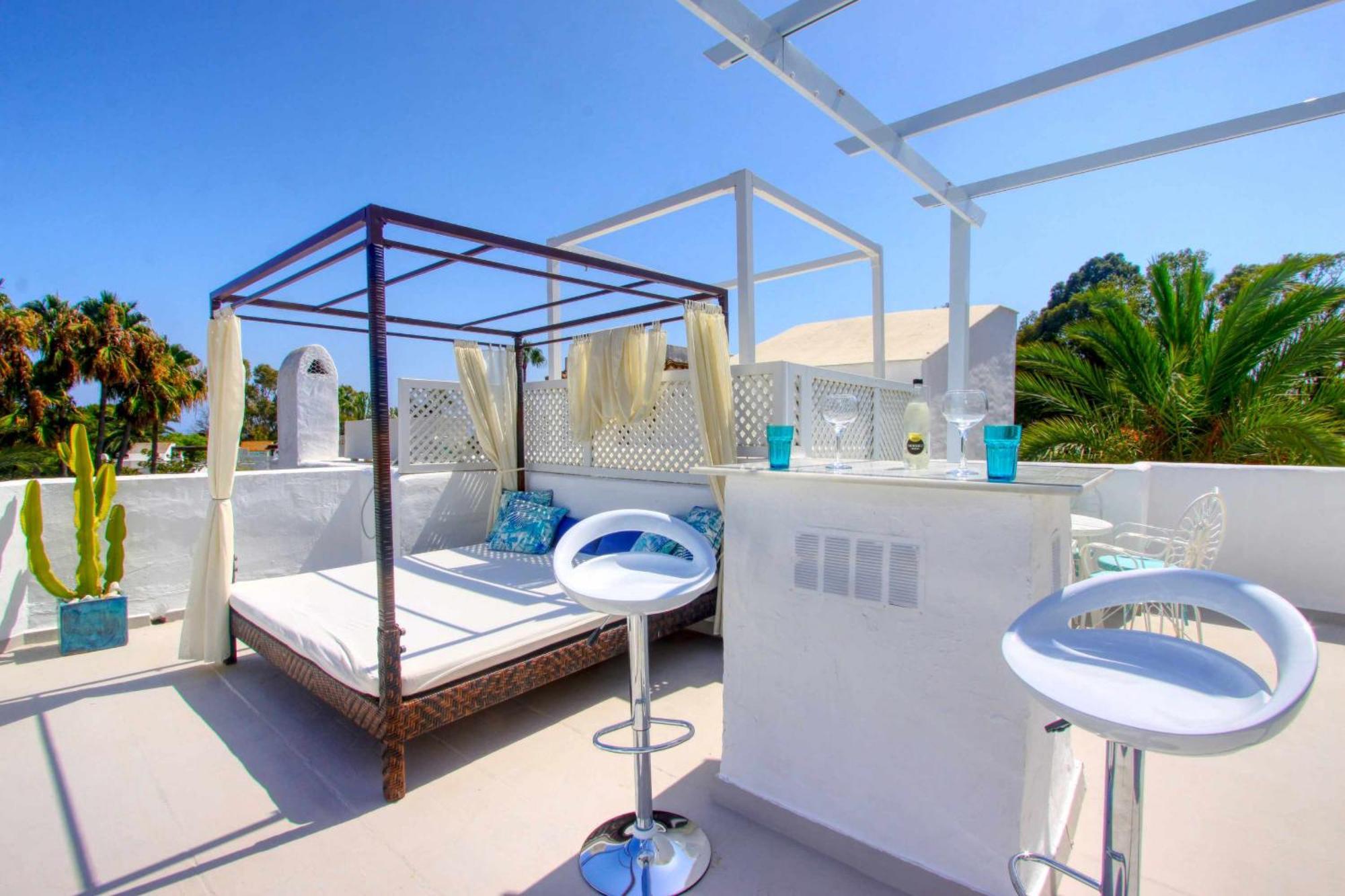 1108 Beachfront 2 Apartments With Roofterrace 80Mtrgt Beach 3 Pools Марбелья Экстерьер фото