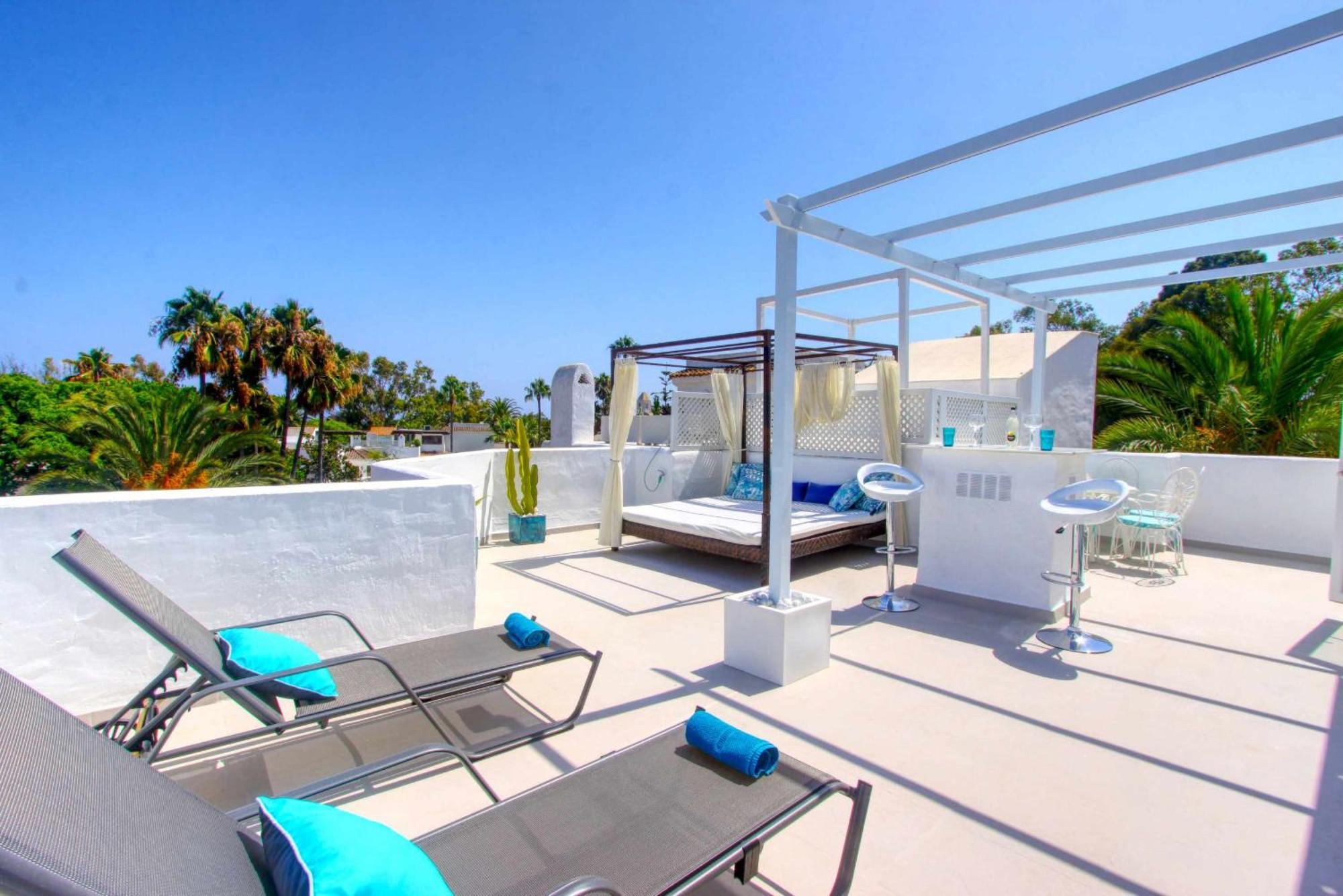 1108 Beachfront 2 Apartments With Roofterrace 80Mtrgt Beach 3 Pools Марбелья Экстерьер фото